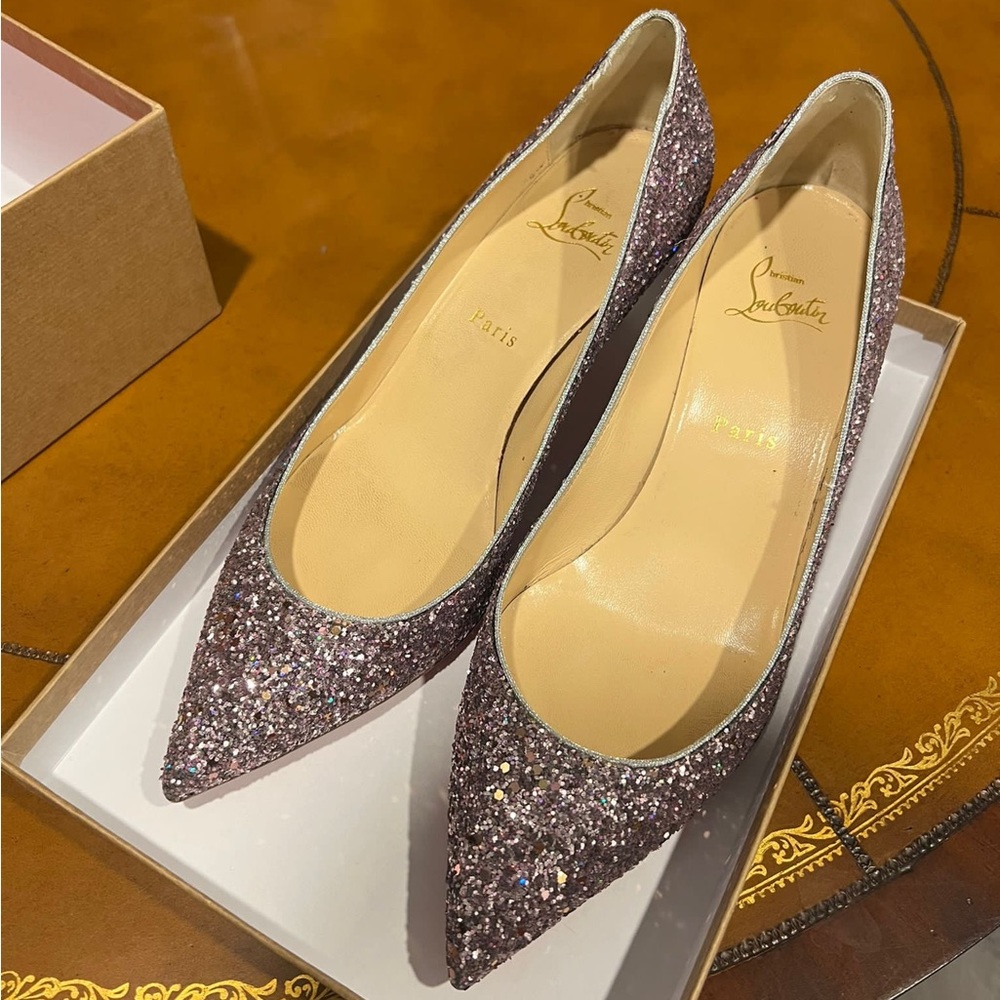 Christian Louboutin Glitter Pumps SIZE 39.5